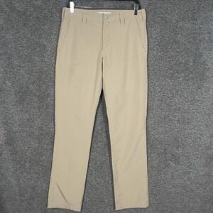Bluffworks Pants Mens 31x34 Beige Travel Chino Straight‎ Leg Business Casual